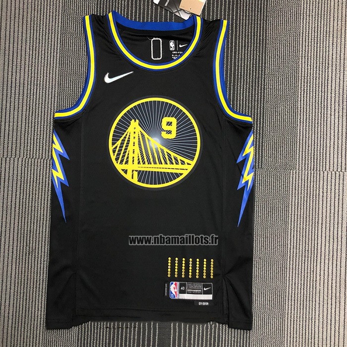 Maillot Golden State Warriors Andre Iguodala NO 9 Ville 2021-22 Noir